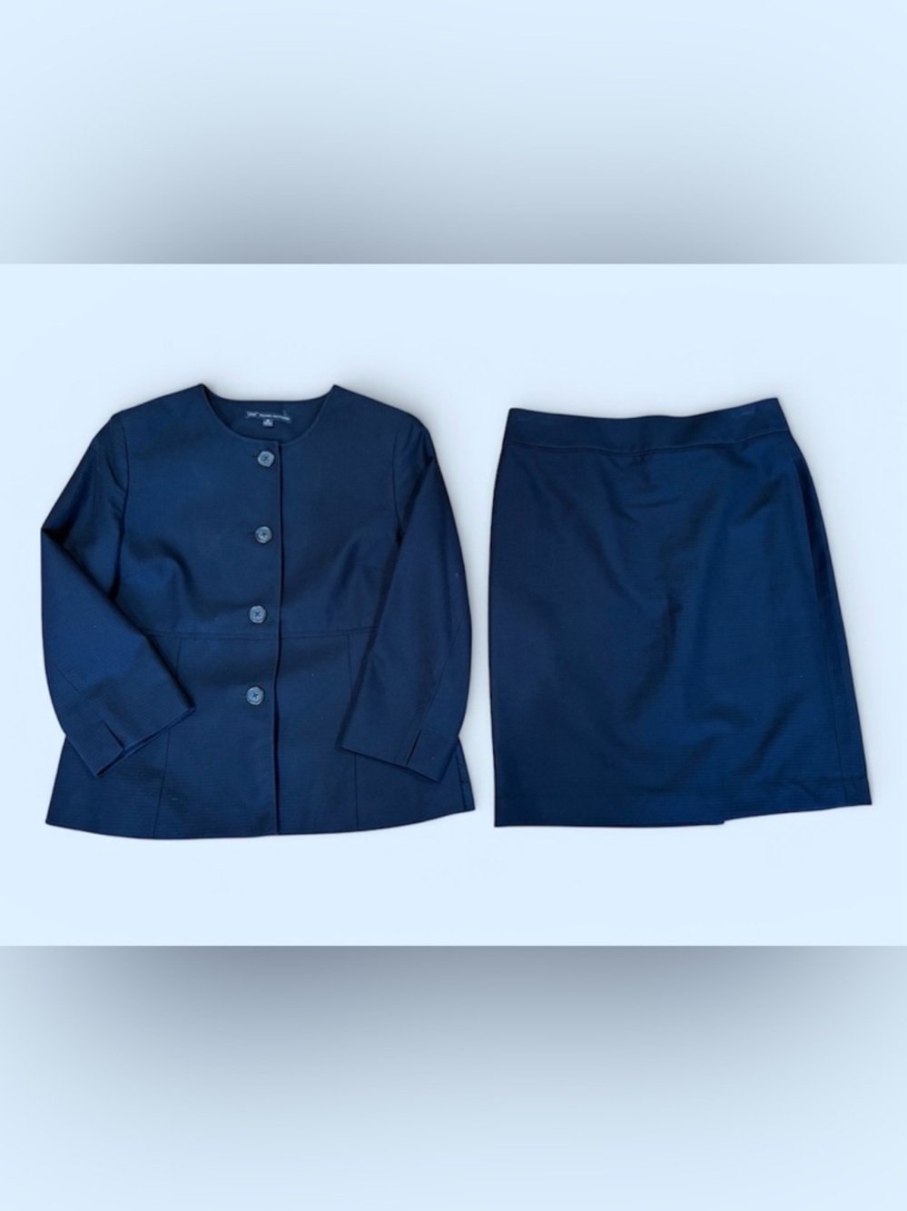 Brooks Brothers 2-piece suit, Navy Blue, jacket 10, skirt 10 petite